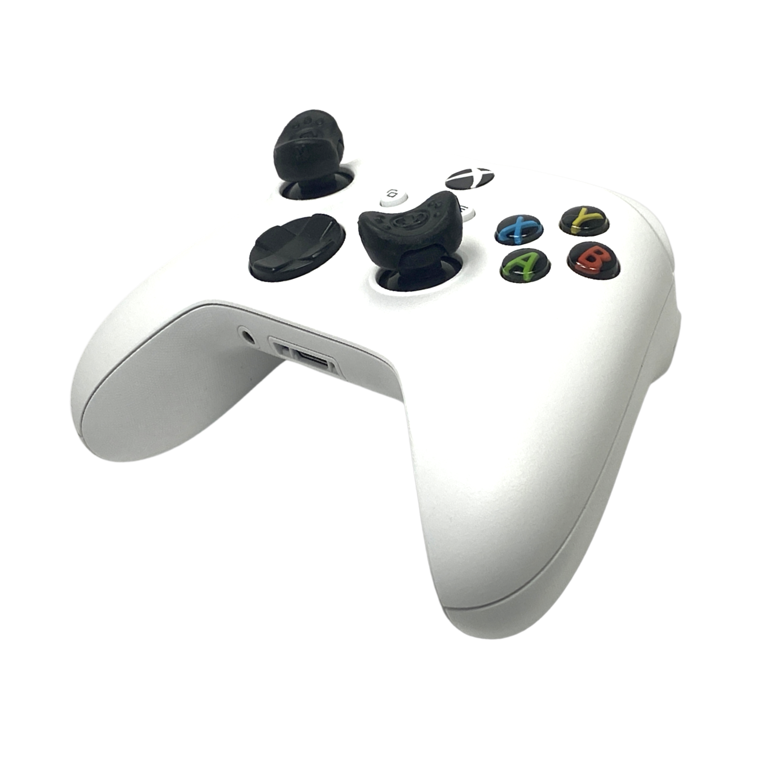 Groove Grips installed on Xbox controller thumbsticks