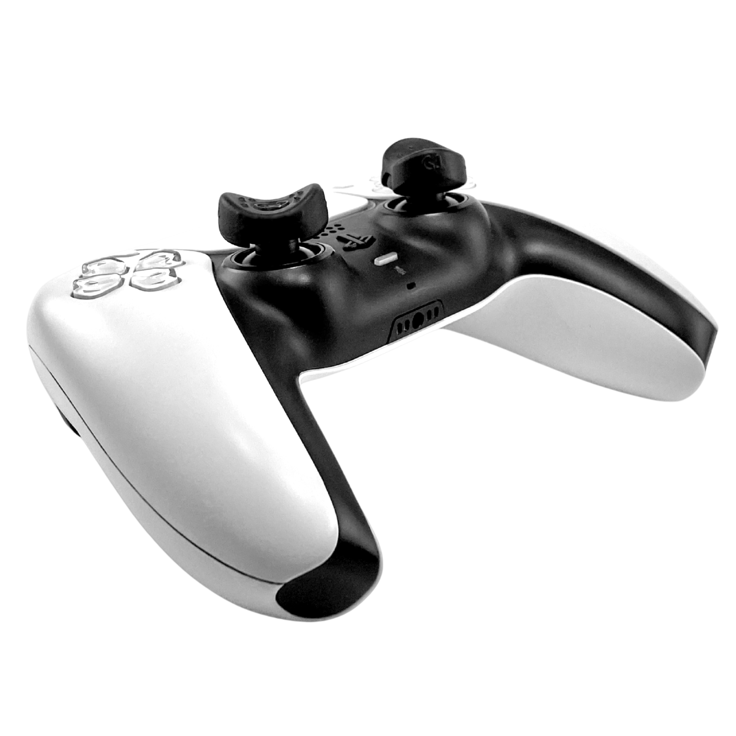 Groove Grips installed on Playstation 5 controller thumbsticks